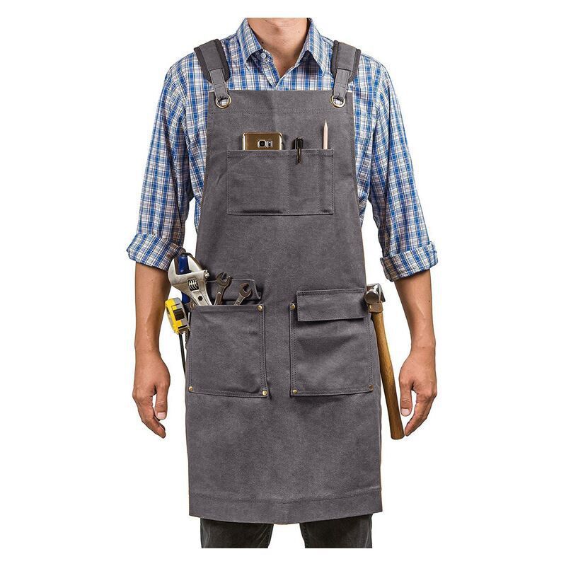 Kitchen Appliances Hobart - Verstärkte Wasserdichte Leinwand-Schürze für Holzarbeiten, Kochen,