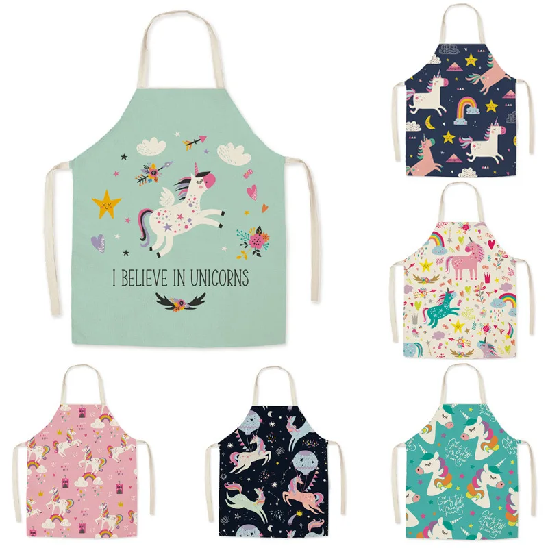 Kitchen Appliances Hobart - Cartoon Einhorn Mode Baumwolle Leinen Stoff