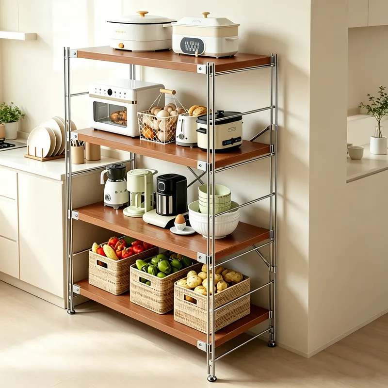Kitchen Appliances Small - Mehrstöckiges Küchenregal für Mikrowellen, Töpfe, Kleingeräte,