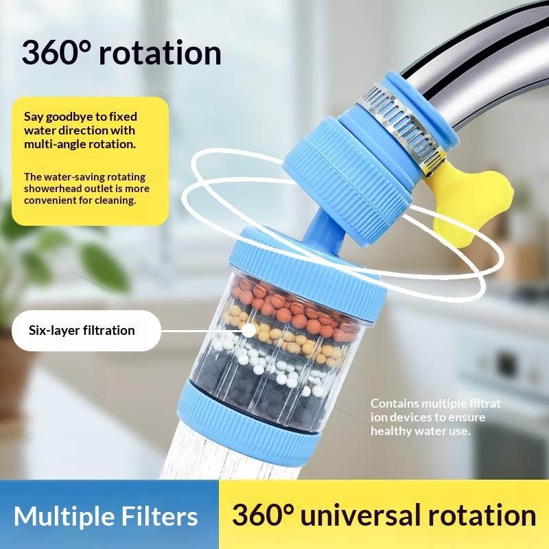 Kitchen Appliances Offers - Wasserhahn-Filter mit 360°-Drehung, Universeller Anti-Spritz-Filter, Küchenarmatur-Verlängerung,