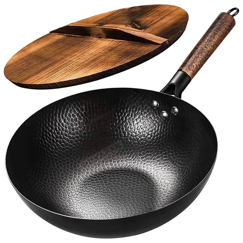 Kohlenstoffstahl-Wokpfanne 32c – Wok Electric Flat Bewertung und Preis