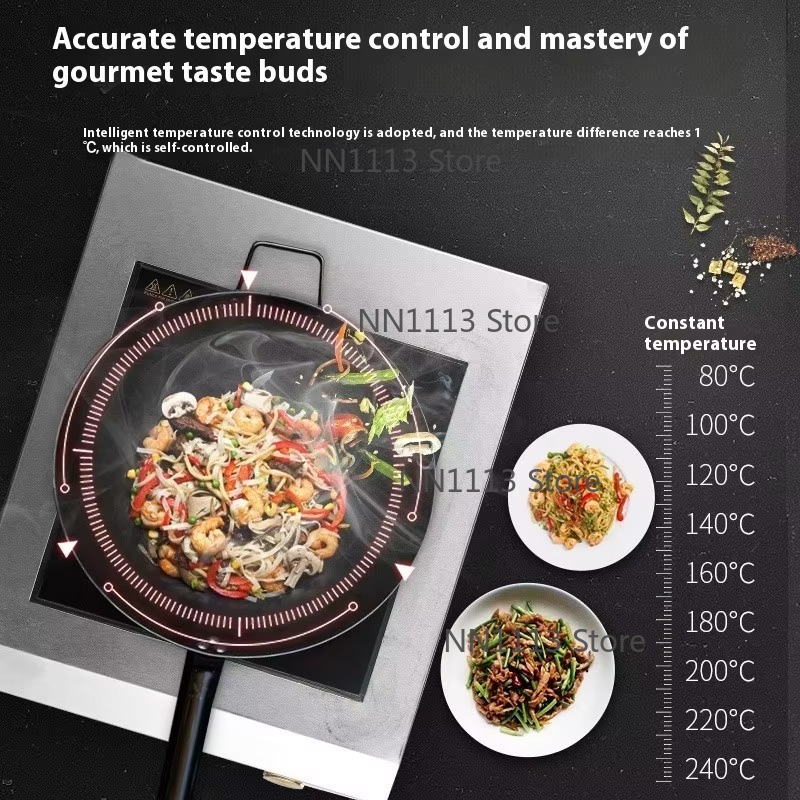 Kommerzieller Hochleistungs-In – Wok Electric Flat Bewertung und Preis