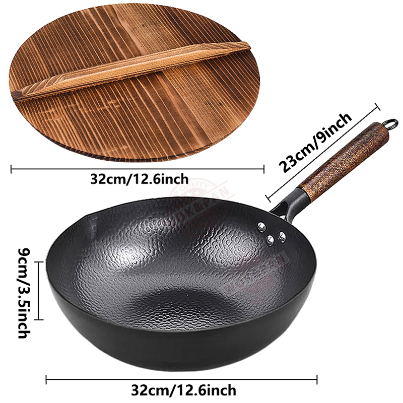 Kohlenstoffstahl-Wokpfanne 32c – Wok Electric Flat Bewertung und Preis